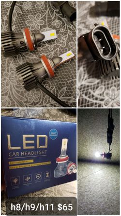 H8 h9 h11 led bulbs 6000k white brand new!