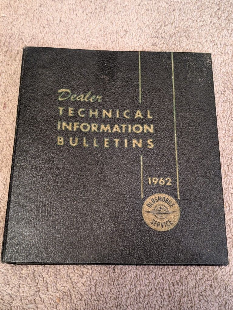 Vintage 1962 Oldsmobile Service Dealer TECHNICAL INFORMATION BULLETINS Binder