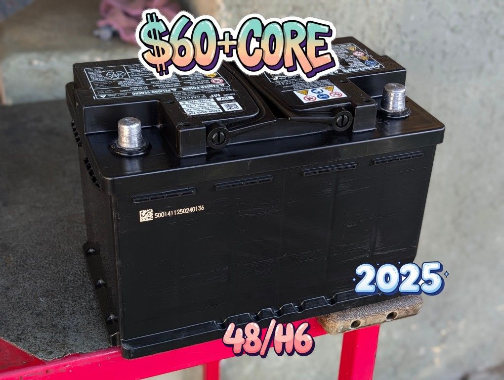 AGM Car Battery Group Size 48