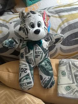 Money Bear &Wallet $30.00 cash only (serious buyers)
