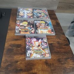 PS3 Games: Naruto Storm 1, 2 And 3, Generations, And Storm Revolution 