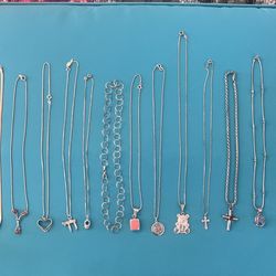 925 Silver Necklaces And Charms 