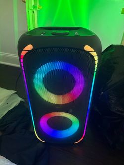 Large Bluetooth Party Speaker with RGB Lights