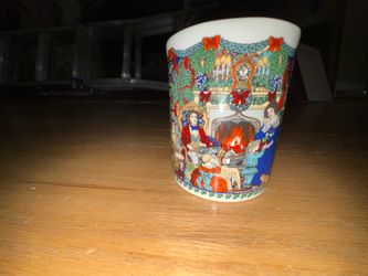 Victorian Christmas Scene Ceramic Mug