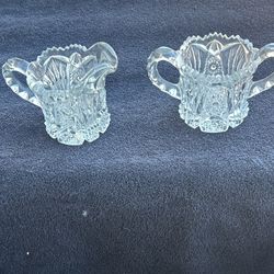 Imperial Glass Creamer And Sugar Set