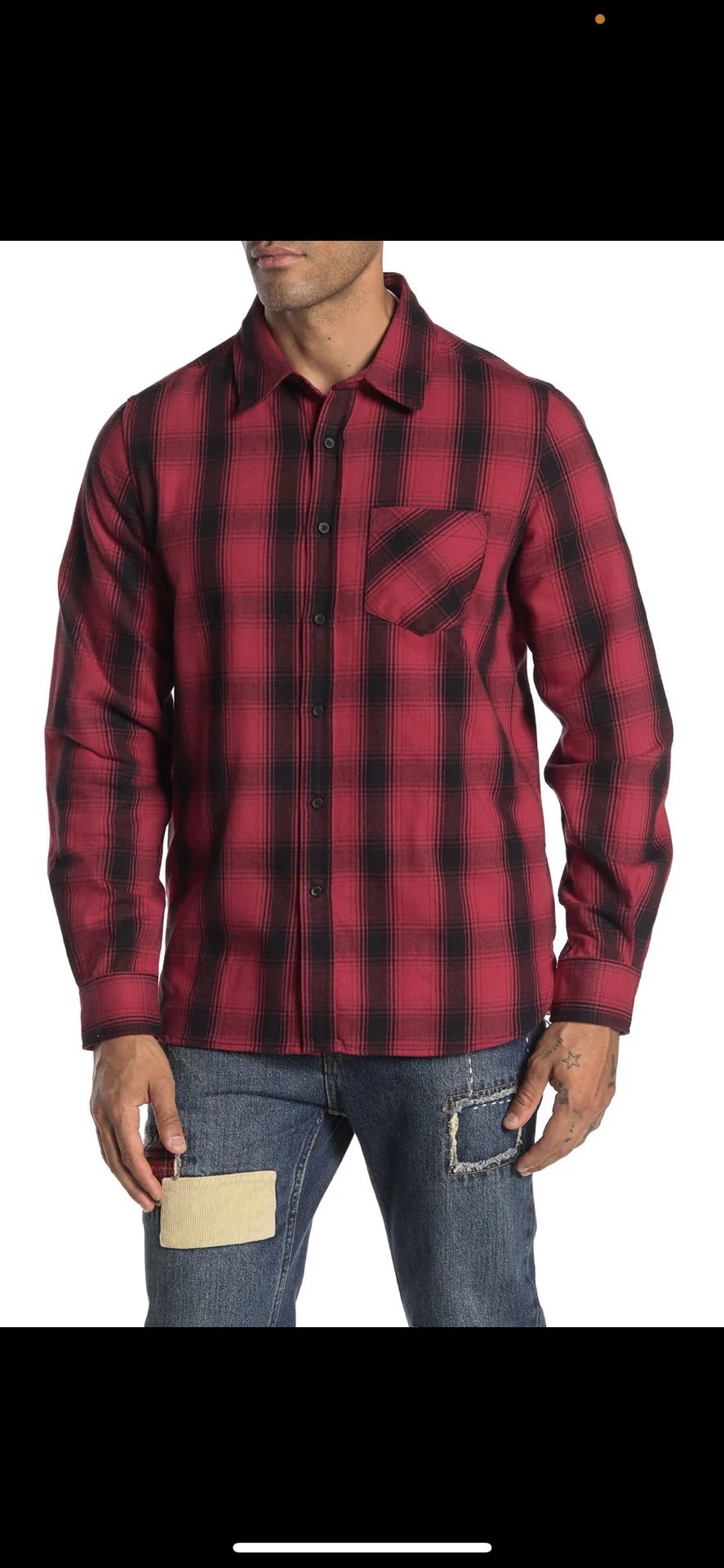 Ovadia & Sons Max Plaid Long Sleeve Shirt Feel Free to Ask...