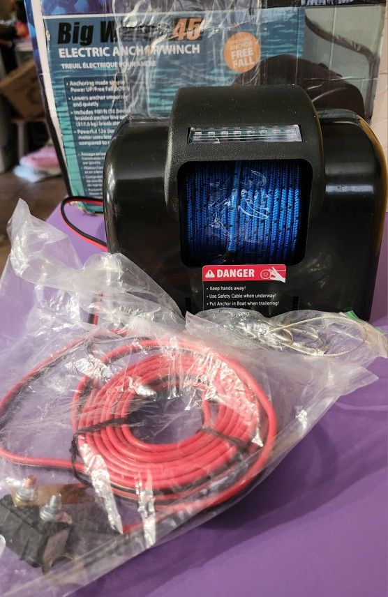 45lbs Free Fall Boat Marine Electric Anchor Winch