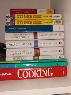 Various books/cook books/healing