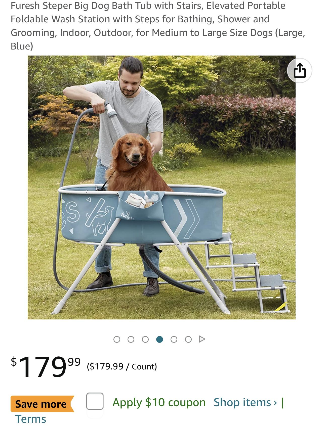 Furesh Steper Big Dog Bath Tub With Stairs Elevated Portable Foldable furesh-steper-big-dog-bath-tub-with-stairs-elevated-portable-foldable