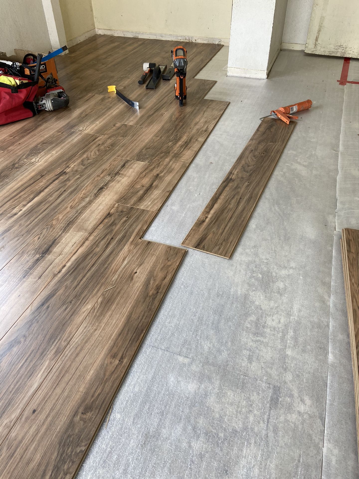 Laminate, wood flooring and vinyl