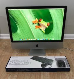 Apple IMac 24” Dual Core 2.6Ghz 4GB/640GB HDD - Logic Included- Insignia Keyboard and mouse NEW