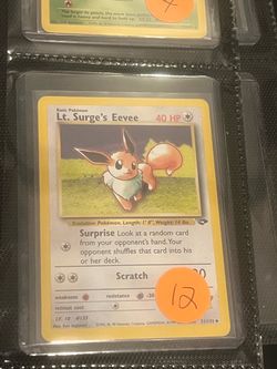 Lt. Surge's Eevee Pokémon Card 51/132