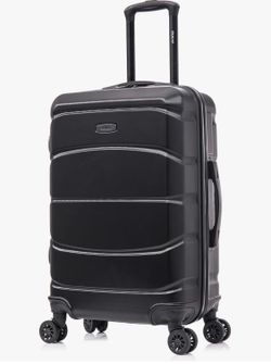 Hardside Luggage with Spinner Wheels | 20 in Durable Lightweight Carry on Suitcase for Travel | Zipper Clouser Suit Case with Gel Handles and Trolley 