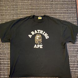 BAPE COLLEGE TEE 2XL