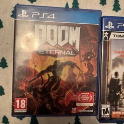 PS4 Games Excellent Condition 