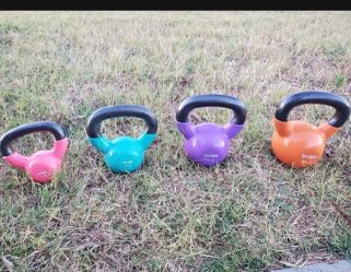 Multicolor Kettle Bells 5,10,15,20 Lbs