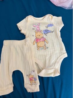 Disney Baby Winnie the Pooh "Bee Friends" 2-Piece Ribbed Outfit Set – Newbo