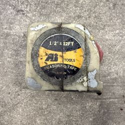 AB Tools 1/2" x 12ft mini tape measure. 