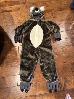 Koala Costume Jumpsuit Kids Size Medium.
