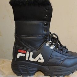 Fils Boots Black Red White Kids Size 5