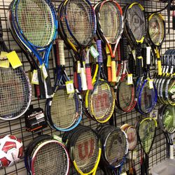 Tennis Rackets Adults & Kids Used & New-Prices Range From $9.99-$79.99