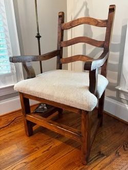 Solid Wood (Oak) Vintage Accent Chair