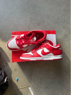 university red dunks size 9.5 men's