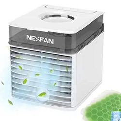 Portable Air Conditioner Fan with 3 fan speeds, 90° oscillating cooling fan, big water tank with LED light