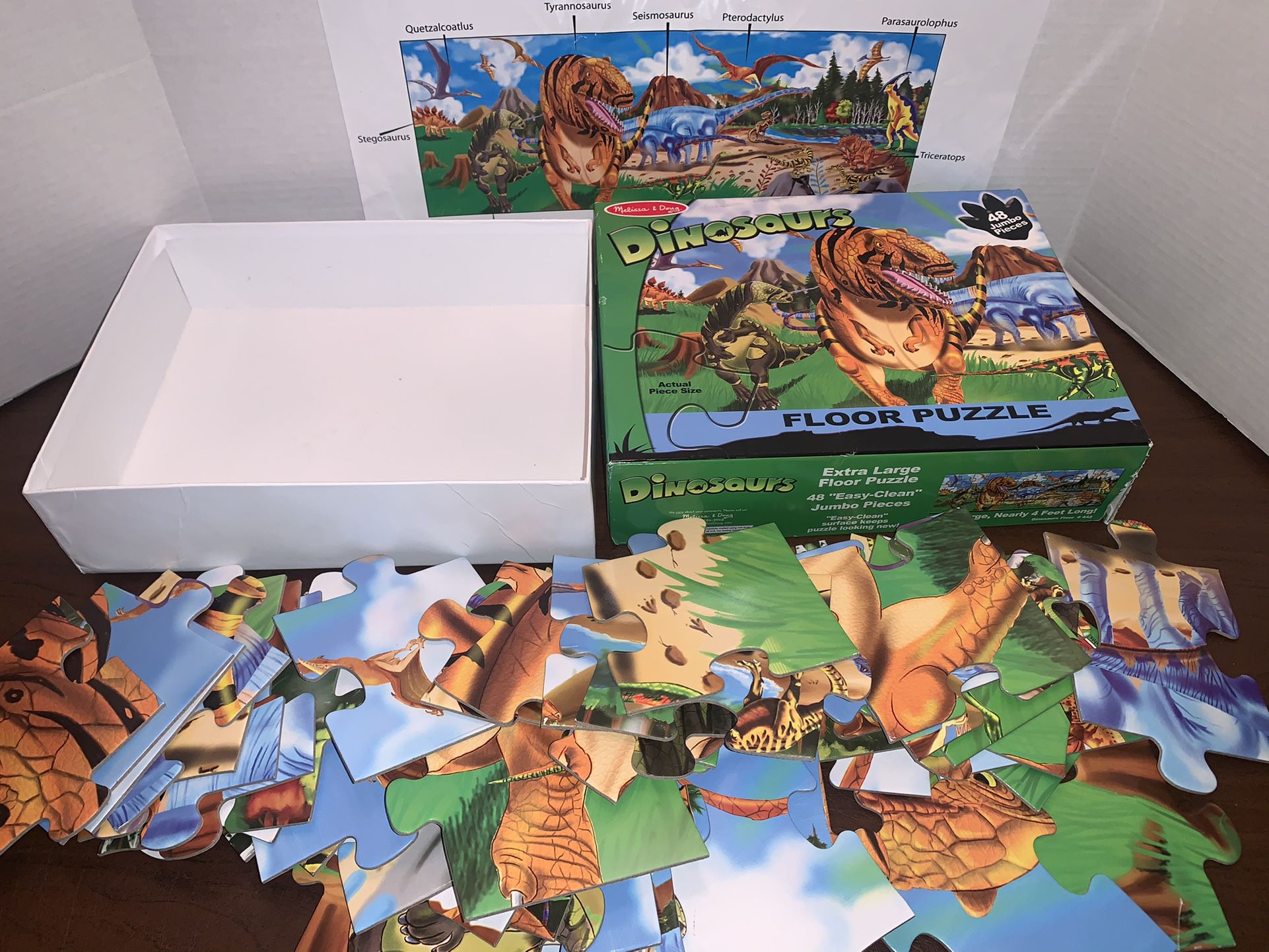 Melissa And Doug Extra Large Dinosaur Floor Puzzle 48 Jumbo Pieces Kids Boys Girls Toy
