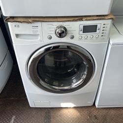 Set Washer Machine Front Load And Dryer LG 220 Eléctrica  White..