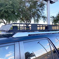 (Brand New) $145 Roof Rack Cargo Basket Universal 64x39” Car Top Luggage Holder Carrier 150 LBS max