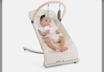 Flyboss 3-in-1 Baby Bouncer Rocker Chair Oatmeal Khaki Adjustable Portable