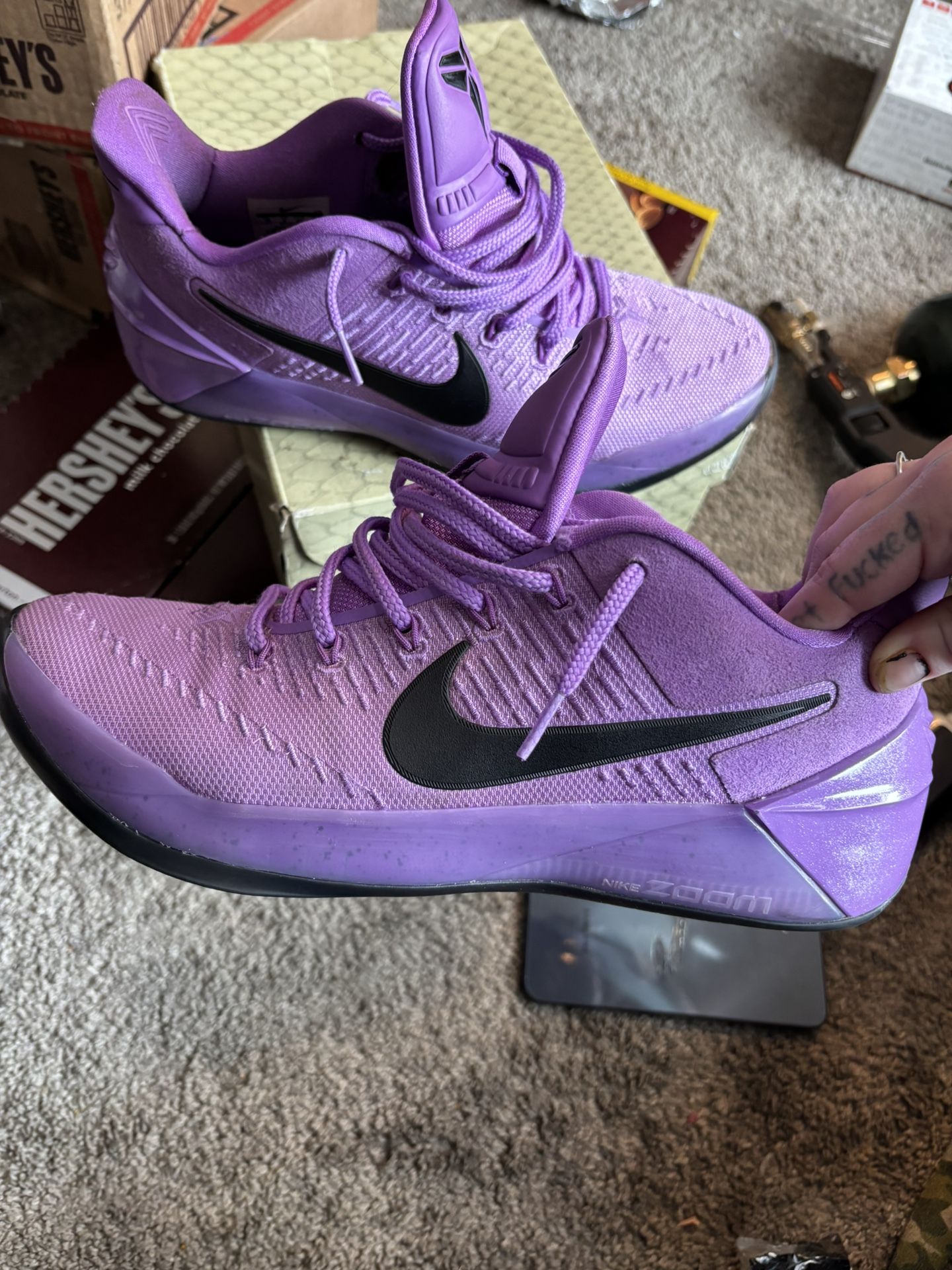 Purple Stardust Kobe a.d Size 10