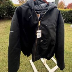New With Tags XXL Carhartt Black Jacket 