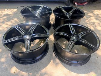 STAGGERED ASANTI MERCEDES AUDI VOLKSWAGEN RIMS 20 INCH