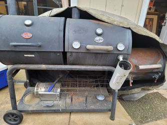 Gas grill and charcoal  and smoker