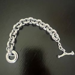 Polished Nickel Chain Necklace
