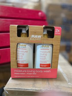 Raw suger moisture loving body wash pack 2