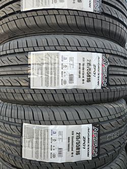 215-55-16 !!! ARISUN A/S !!! $280 LAS 4 LLANTAS MONTADAS Y BALANCEO INCLUIDO 👌
