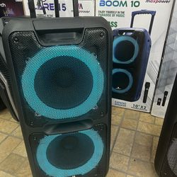 Bluetooth Speaker Boom 10 With 16500W Rechargeable New In Box With Microphone! 🔊