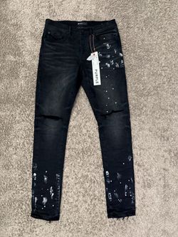 Purple 'P001 Black Resin Knee Slit'