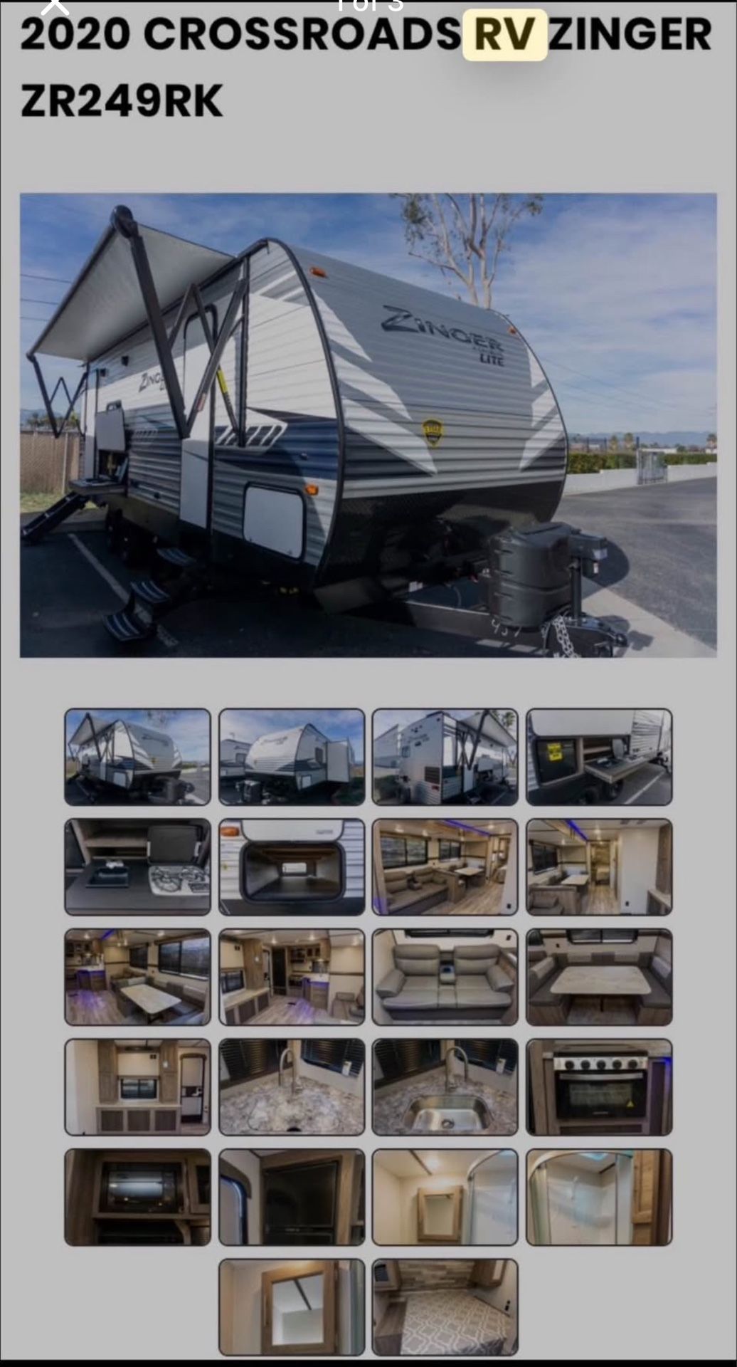 2020 Travel Trailer
