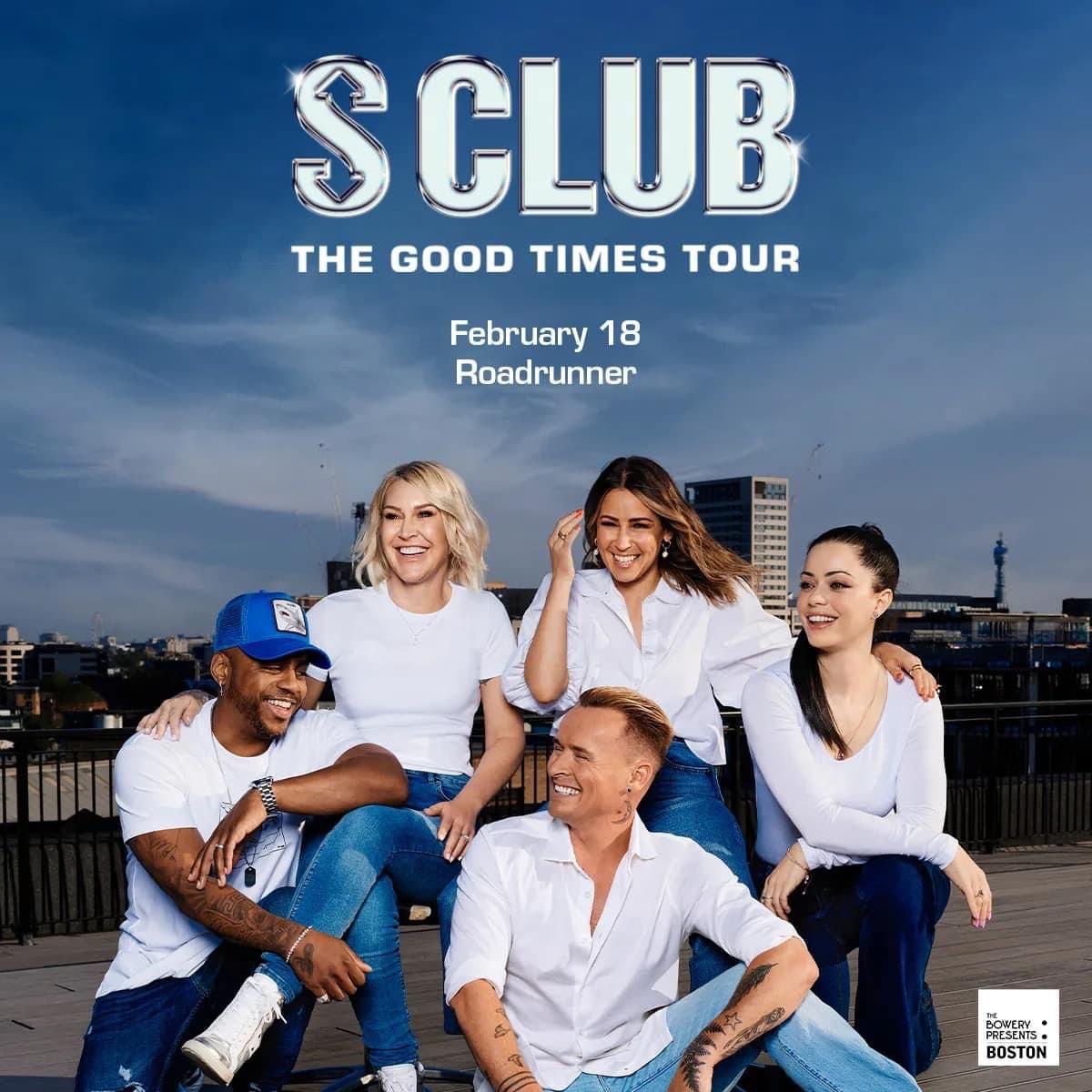 3 General Admission Tickets to S Club 7: 2/18 @ Roadrunner Boston