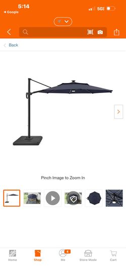 11 ft. Aluminum cantilever solar