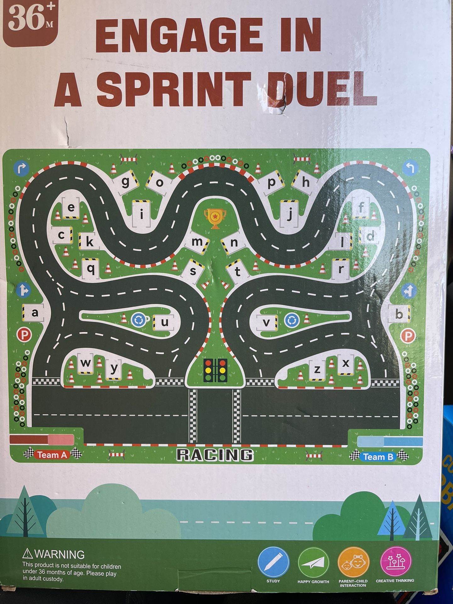 Magnetic Maze Race Track Alphabet Puzzle Board for 3-5 Boys and Girls Kids Montessori Educational Toys