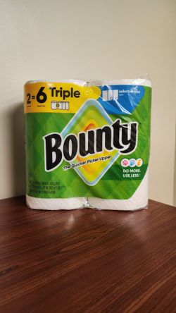 Bounty Paper Towels Select-A-Size, 2 Triple Rolls (123 Sheets per Roll)