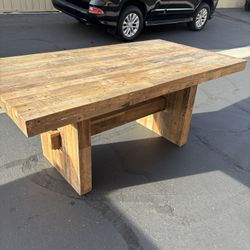 🔥 Reclaimed solid Wood Farmhouse Dining Table – 72” Solid & Heavy