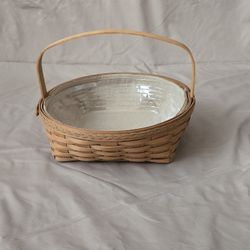 Longaberger Round Pie Basket Set