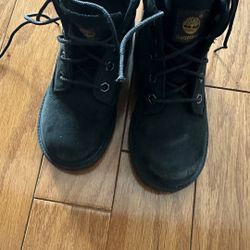 Kids Black Timberland Boots 