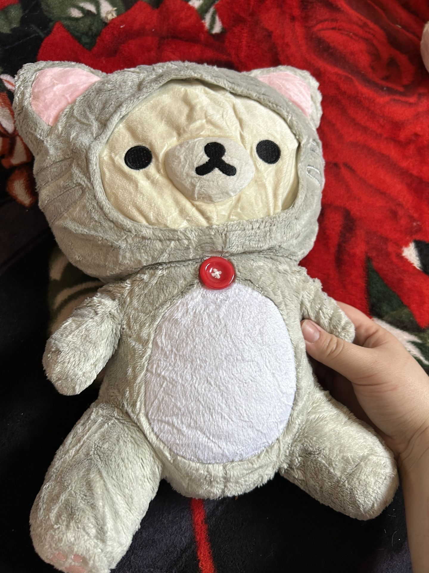 Rilalkkuma Cat Plushie, Anime Cartoon Toy